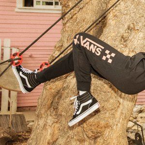 Black Vans Off the Wall Sk8-Hi High Tops